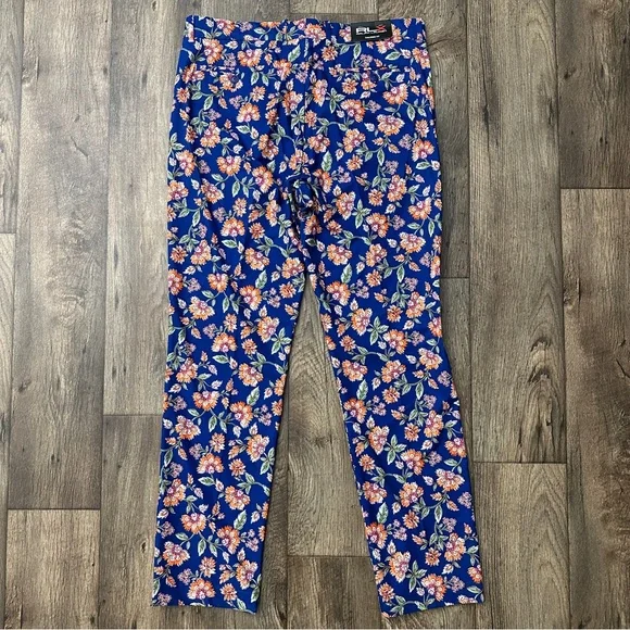 Ralph Lauren RLX Golf Pants Tailored Fit Men’s Sz 34 x 32 Floral Blue